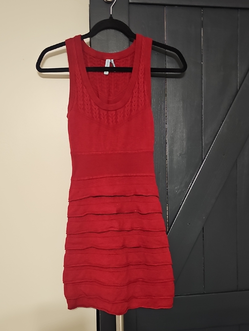 Guess by Marciano Scarlet Red Knit Tank Mini Dress